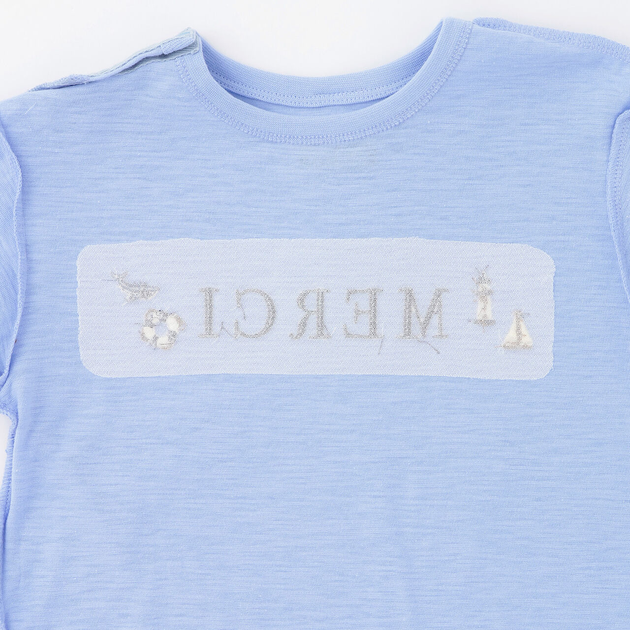 [Cool Touch] Marine Embroidered Sleeve Line T-Shirt,Light khaki, large image number 9
