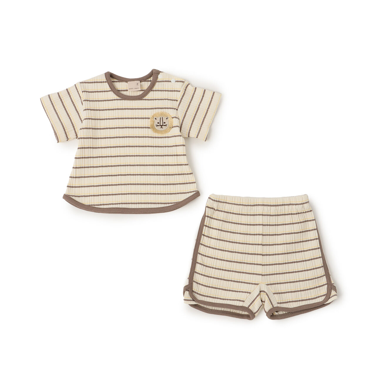 Multi Stripe Outfit Set,Brown, large image number 9