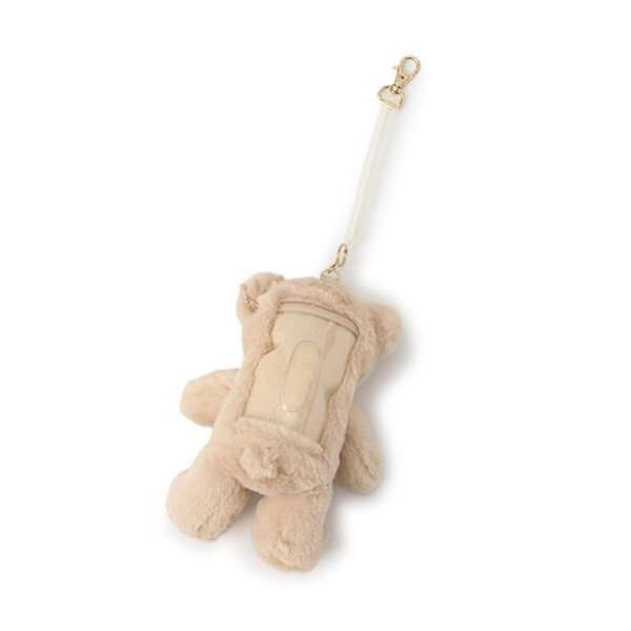 Bear Plush Toy Pass Case,Light beige, large image number 1