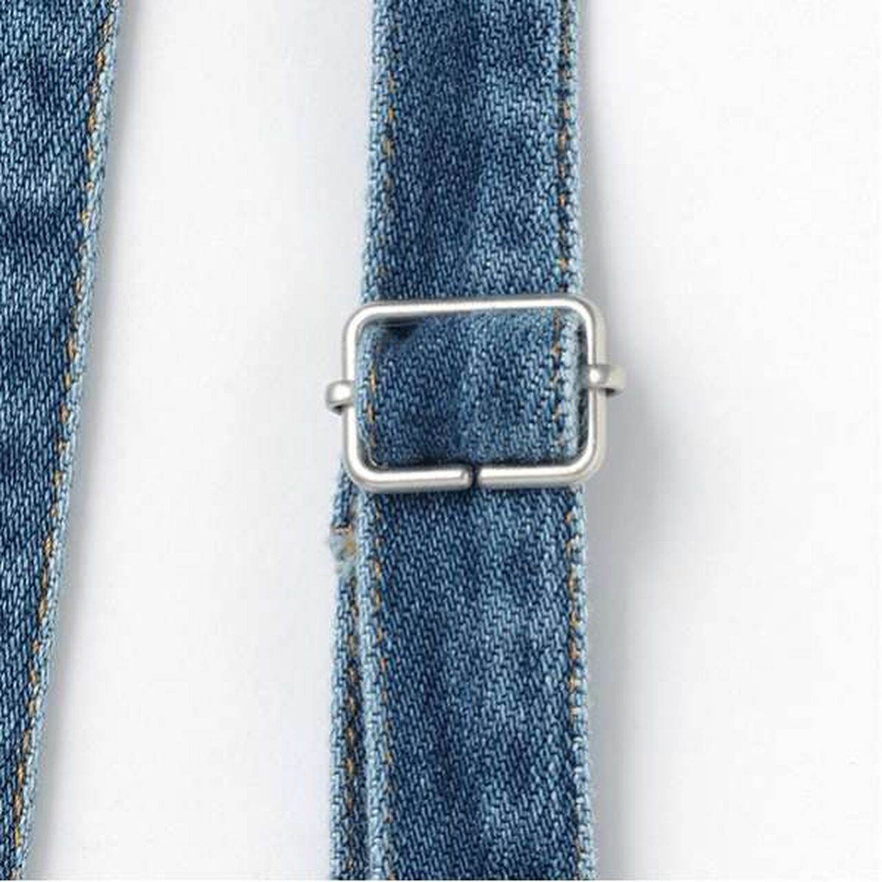 Denim Pants with Suspenders,Navy, large image number 11