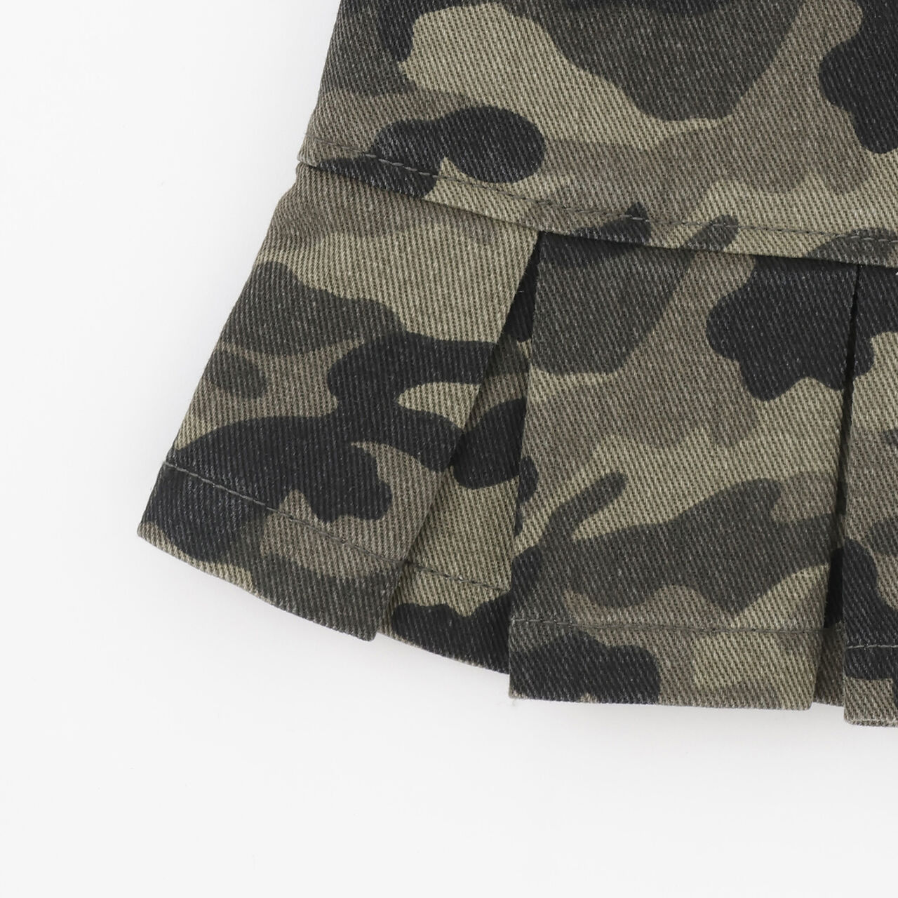 Box Pleat Skirt / Denim,Blue, large image number 18