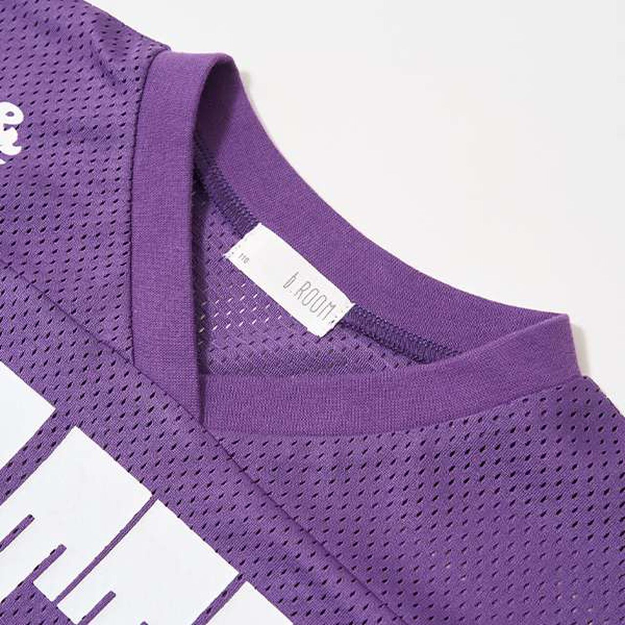 [Set Up Compatible] V-Neck Mesh Top,Purple, large image number 18