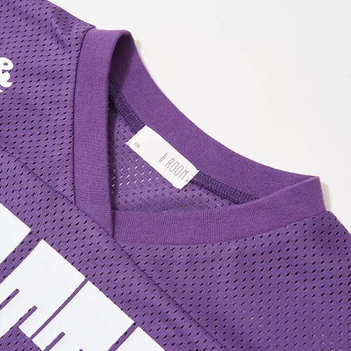 [Set Up Compatible] V-Neck Mesh Top,Purple, medium image number 18