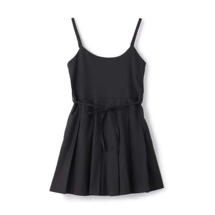 Belted Camisole One-Piece Dress,Sax blue, medium image number 2