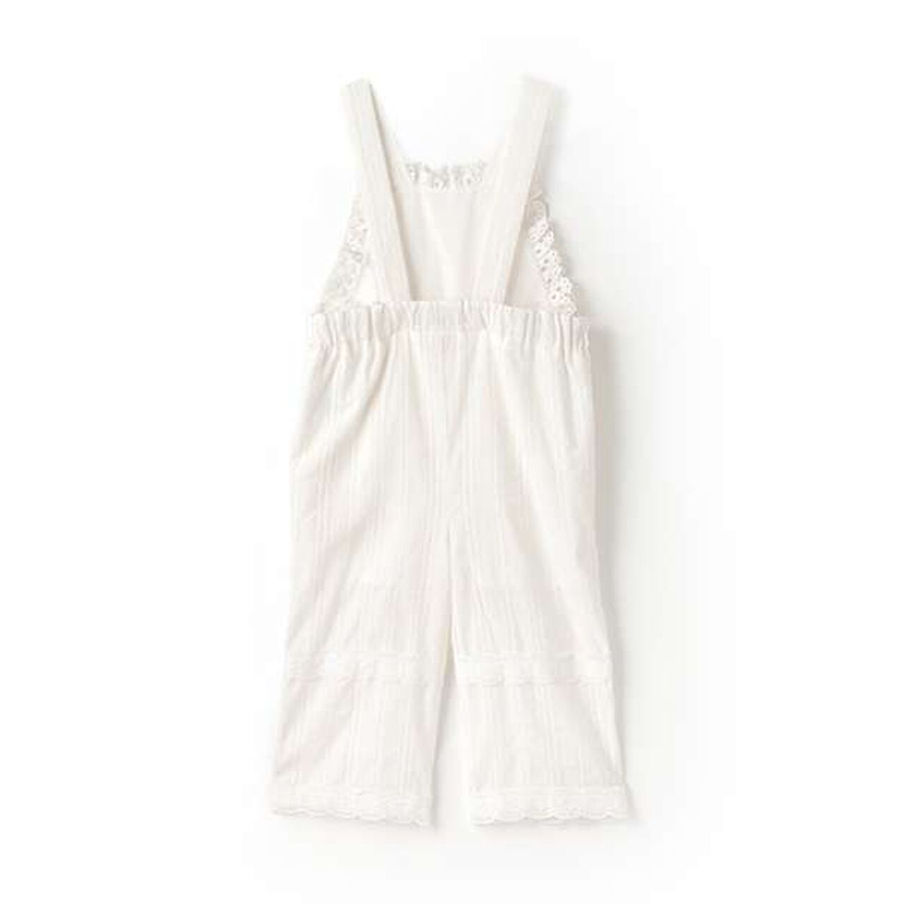 Lace Overalls,Off white, large image number 5