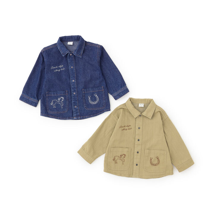 Link Embroidered Long-Sleeve Shirt,Sax blue, medium image number 10