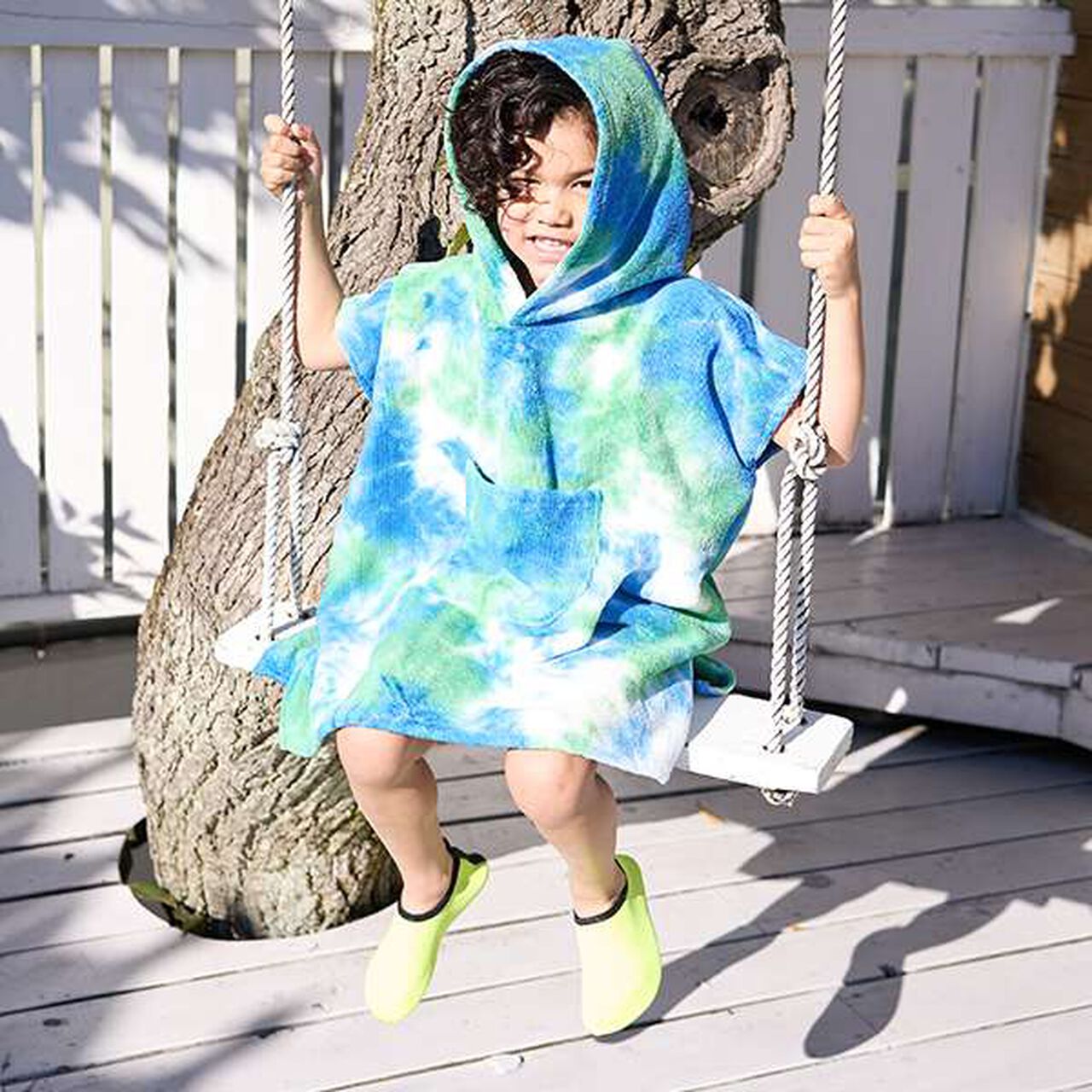 [SWIM] Hooded Cape Towel,Green, large image number 14