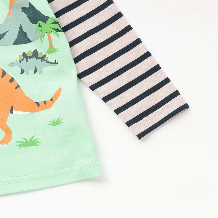 [Restock] Dinosaur World Long-Sleeve T-Shirt,Off white, medium image number 3