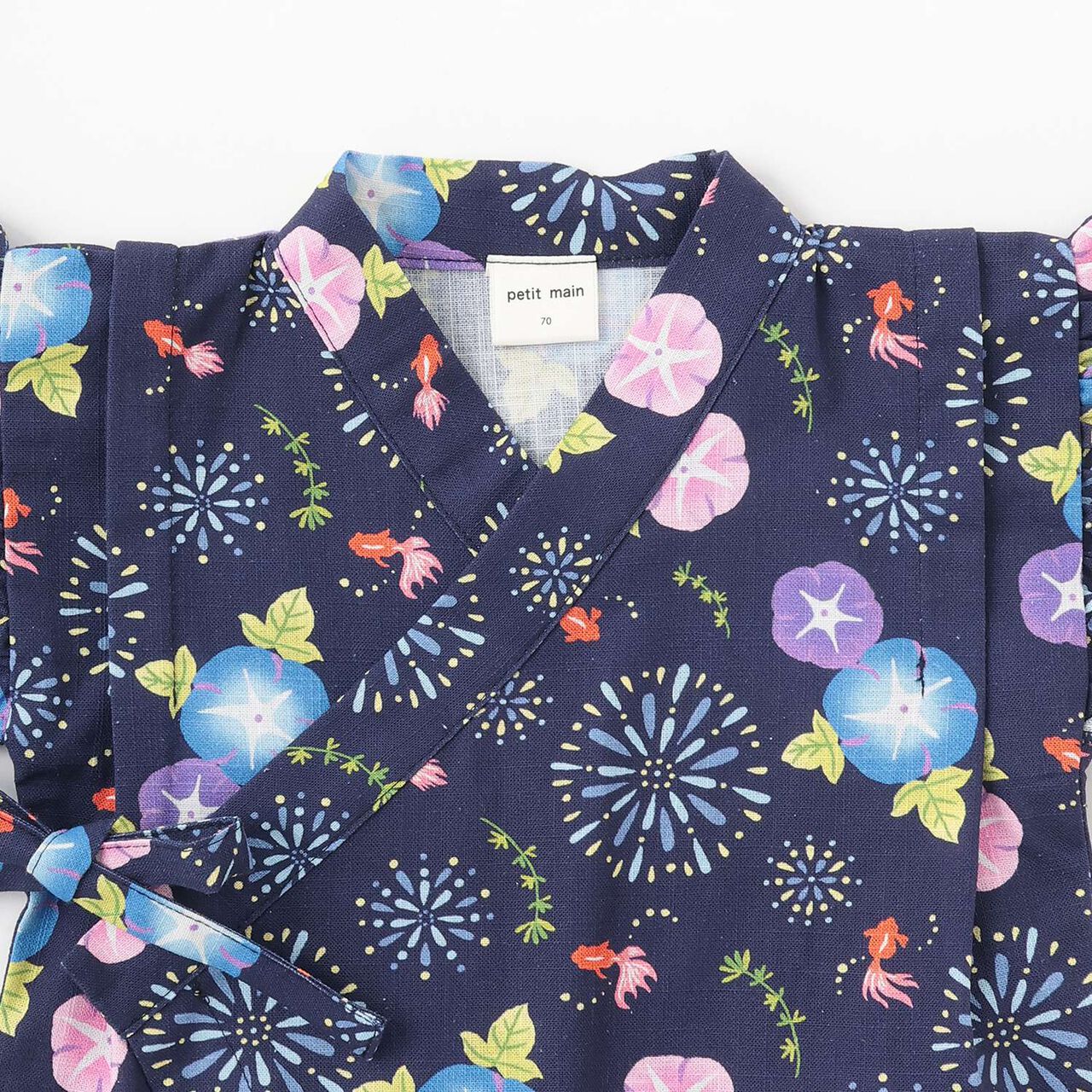 [Web Exclusive] Baby GIRLS Jinbei Set,Navy, large image number 8