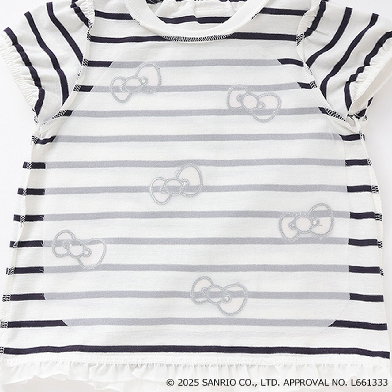 [Sanrio Characters] Ribbon Appliqué T-Shirt,Navy, large image number 11