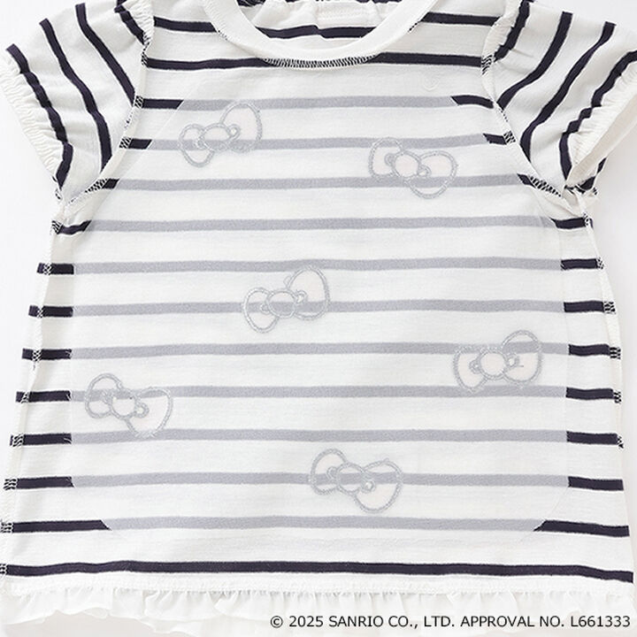 [Sanrio Characters] Ribbon Appliqué T-Shirt,Navy, medium image number 11