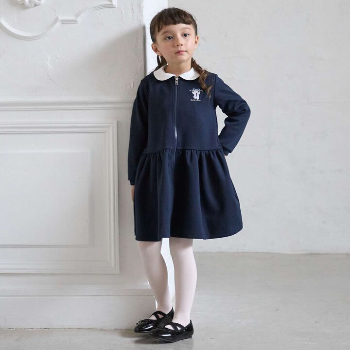 Ballet Front-Opening Collar One-Piece Dress,, medium