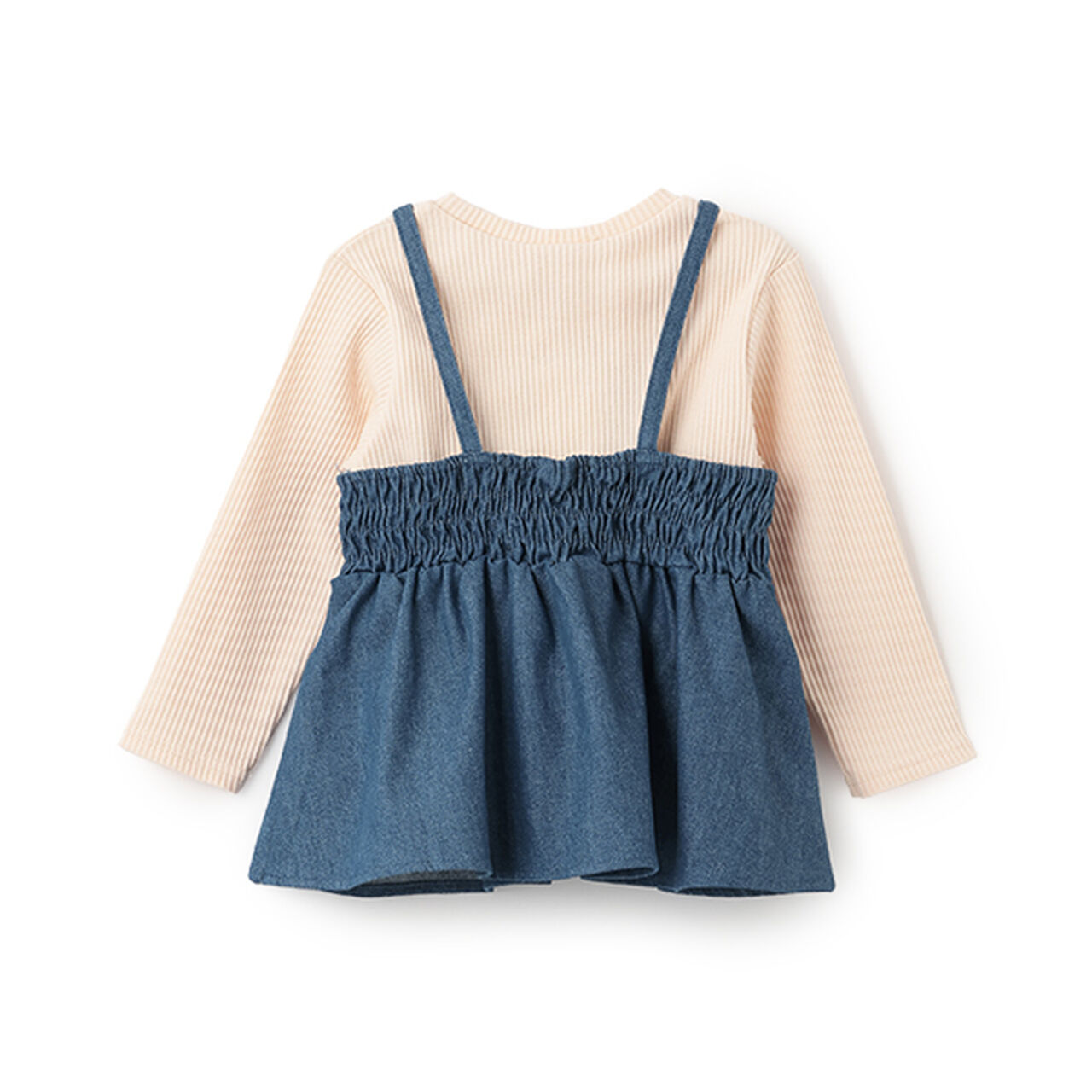 [Link] Floral Bustier Long Sleeve T-Shirt Set (Kids Size),Ivory, large image number 8