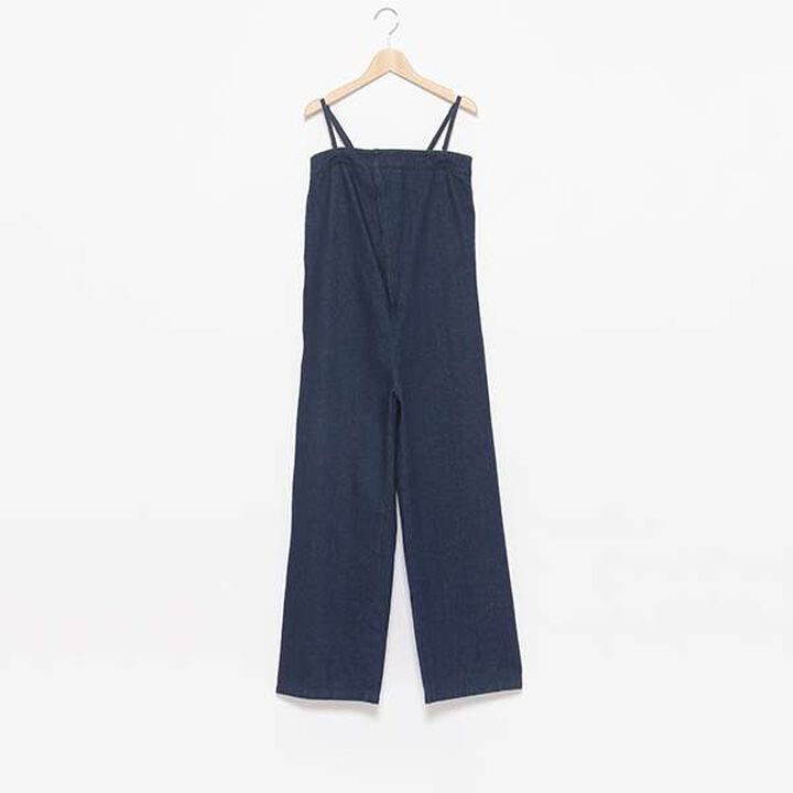 [LADIES] Denim Overall,Navy, medium image number 4