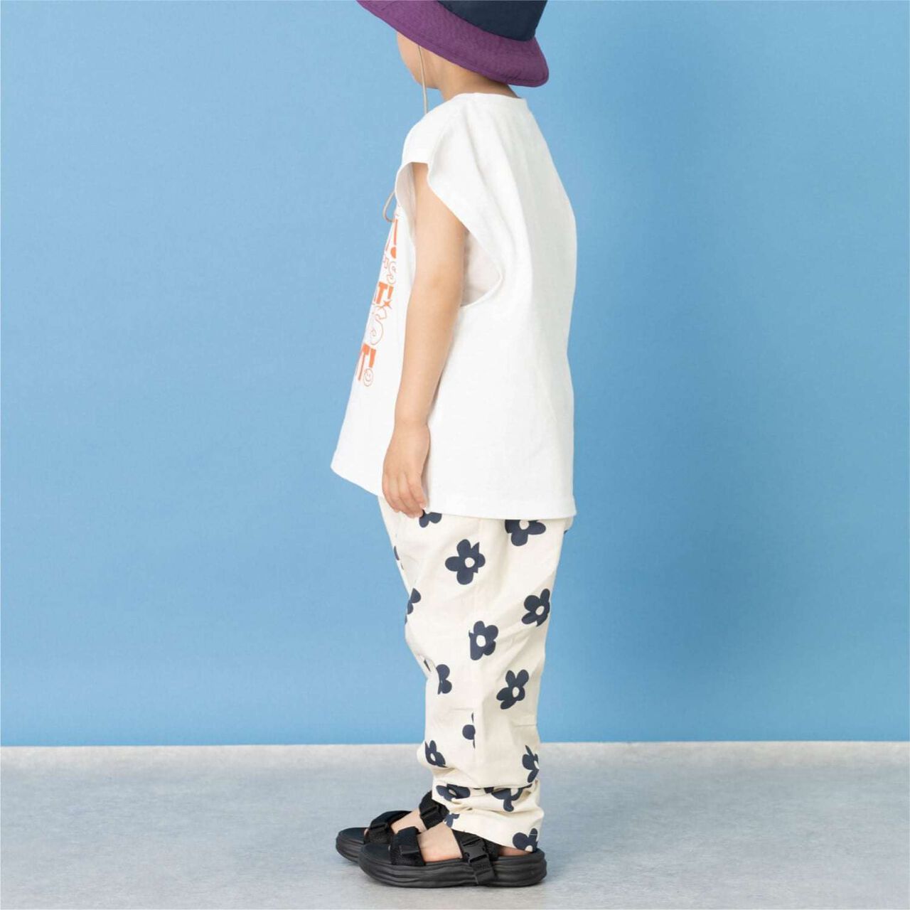 Assorted All-Over Pattern Stretch Chef Pants,Light blue, large image number 3