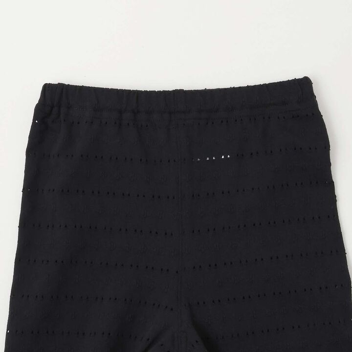 Tulle Hem 3/4 Length Leggings,Black, medium image number 2