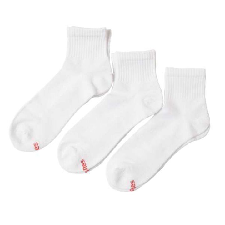[Hanes] Quarter Length Socks 3-Pack,Black, medium image number 10