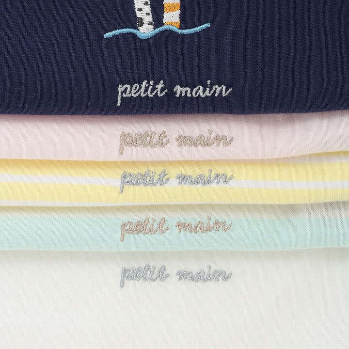 [Cool Touch] Sea Creature Appliqu&eacute; Short Sleeve T-Shirt,Off white, medium image number 24