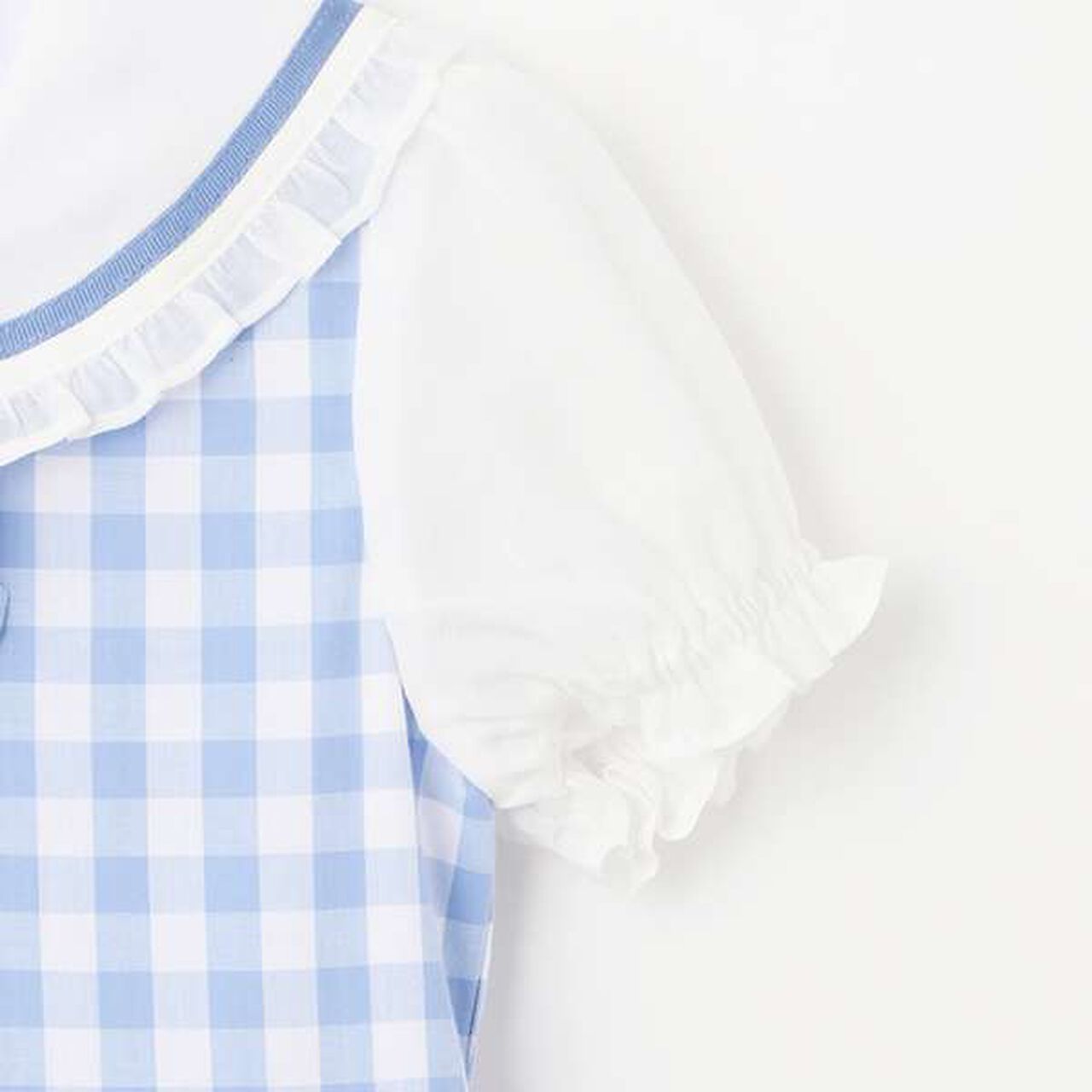 [My Melody & Cinnamoroll] Sailor One-Piece Dress,Sax blue, large image number 13