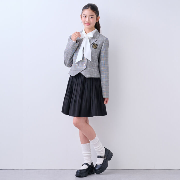 Graduation Attire Pleated Skirt-Pants,Blue, medium image number 15