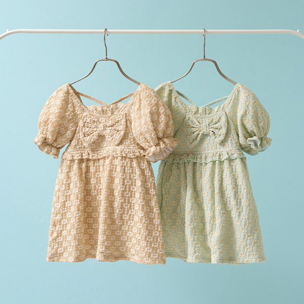 SWIM] [UV Processing] Flower Jacquard One-Piece Dress Style