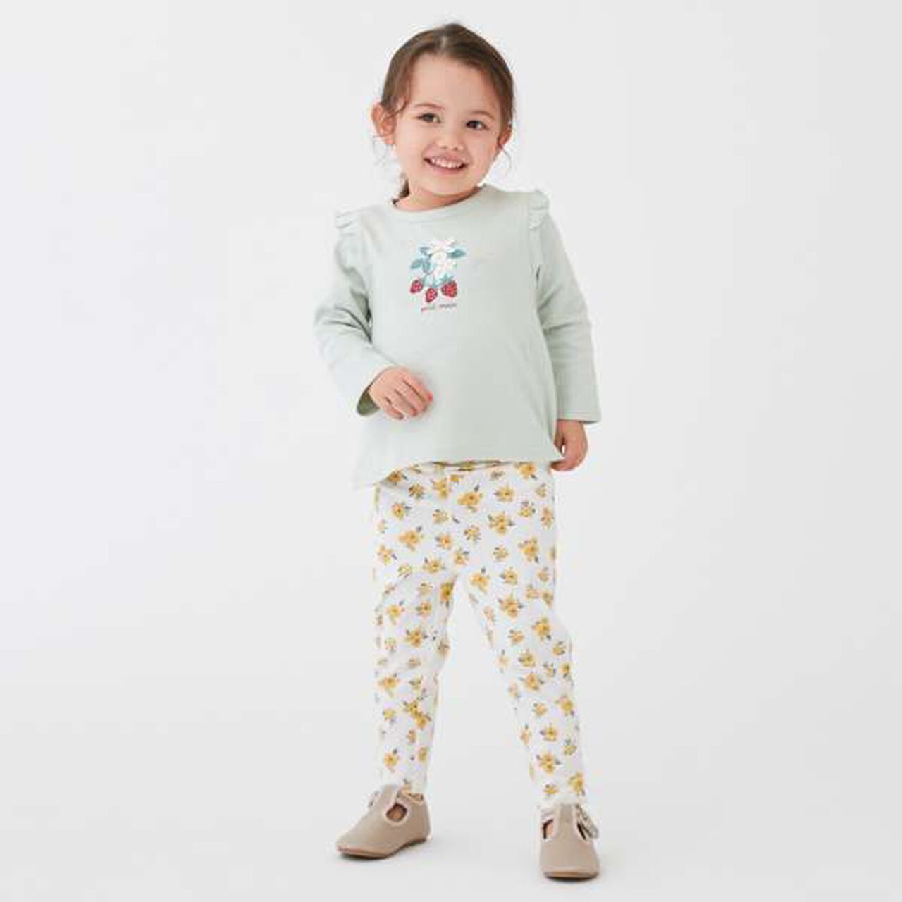 Affordable GIRLS 10-length Leggings,Sax blue, large image number 21