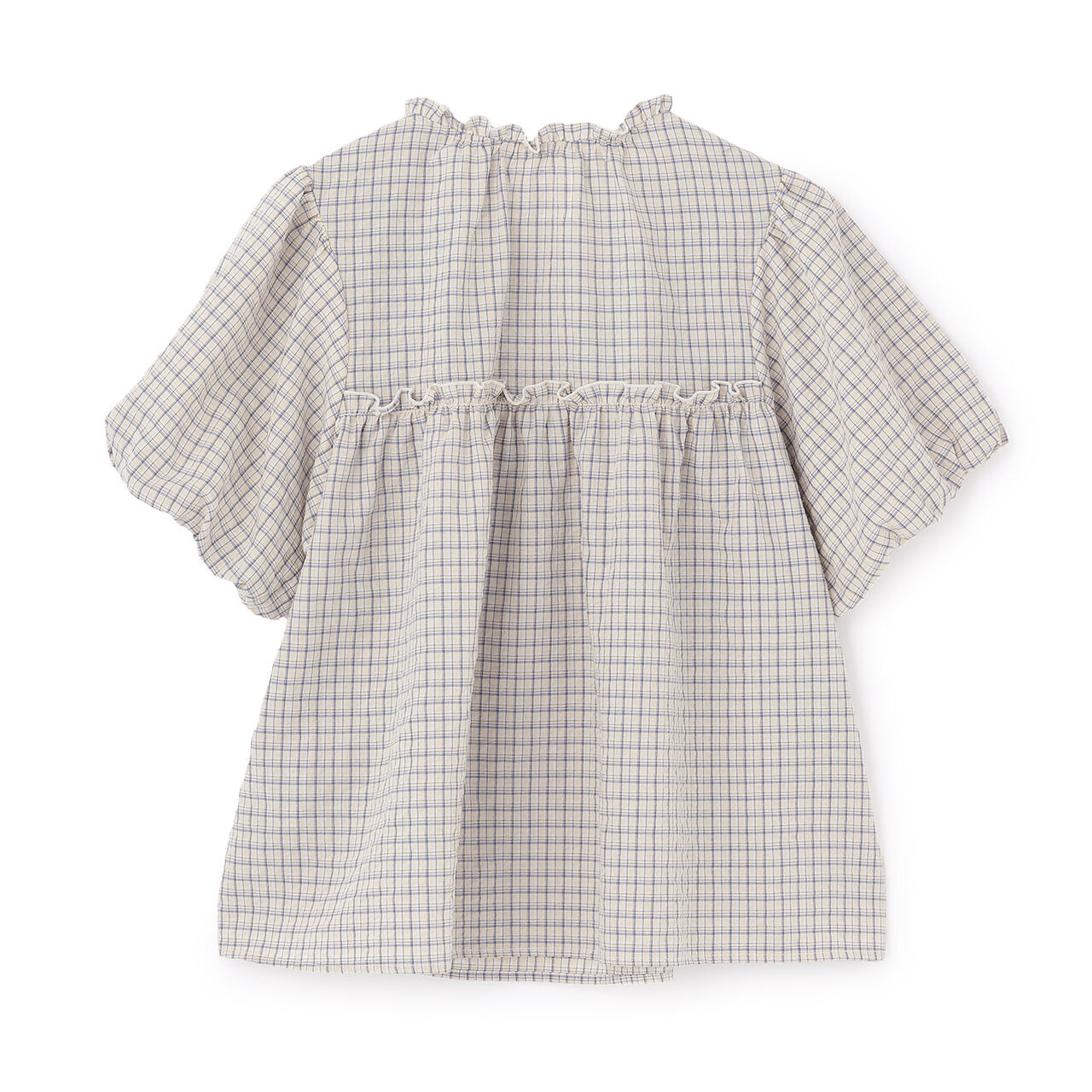 [Link] Gathered Puff Blouse,Pearl white, large image number 6