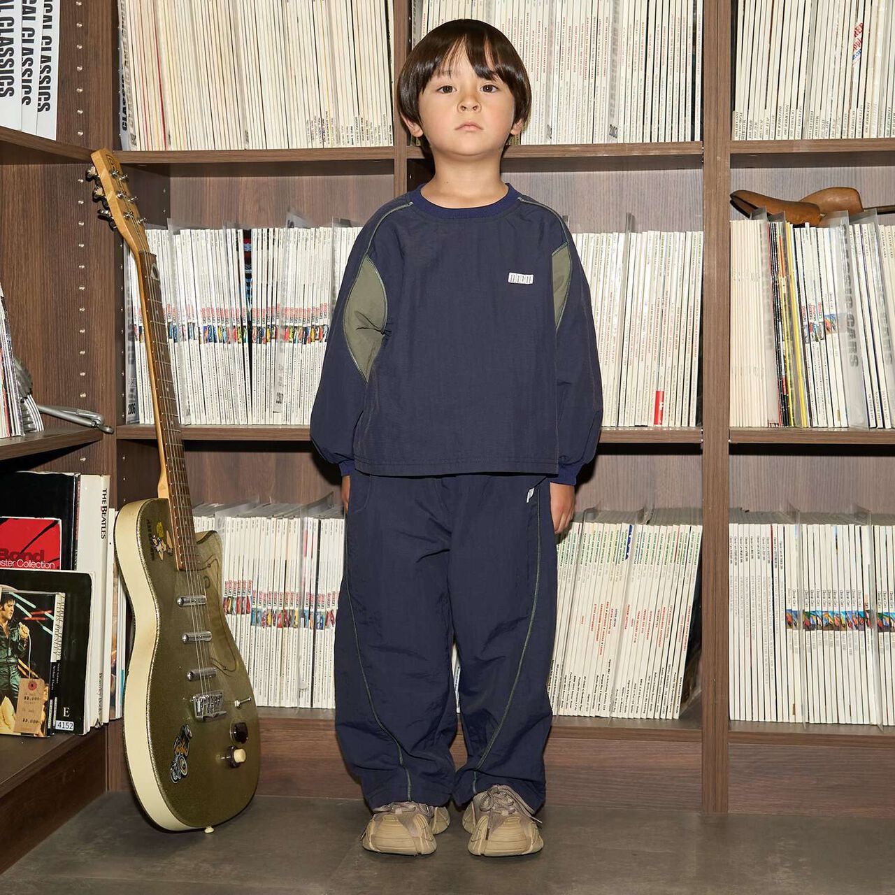 [MNCM] Side Line Wide Pants (Coordinatable Setup),Navy, large image number 27