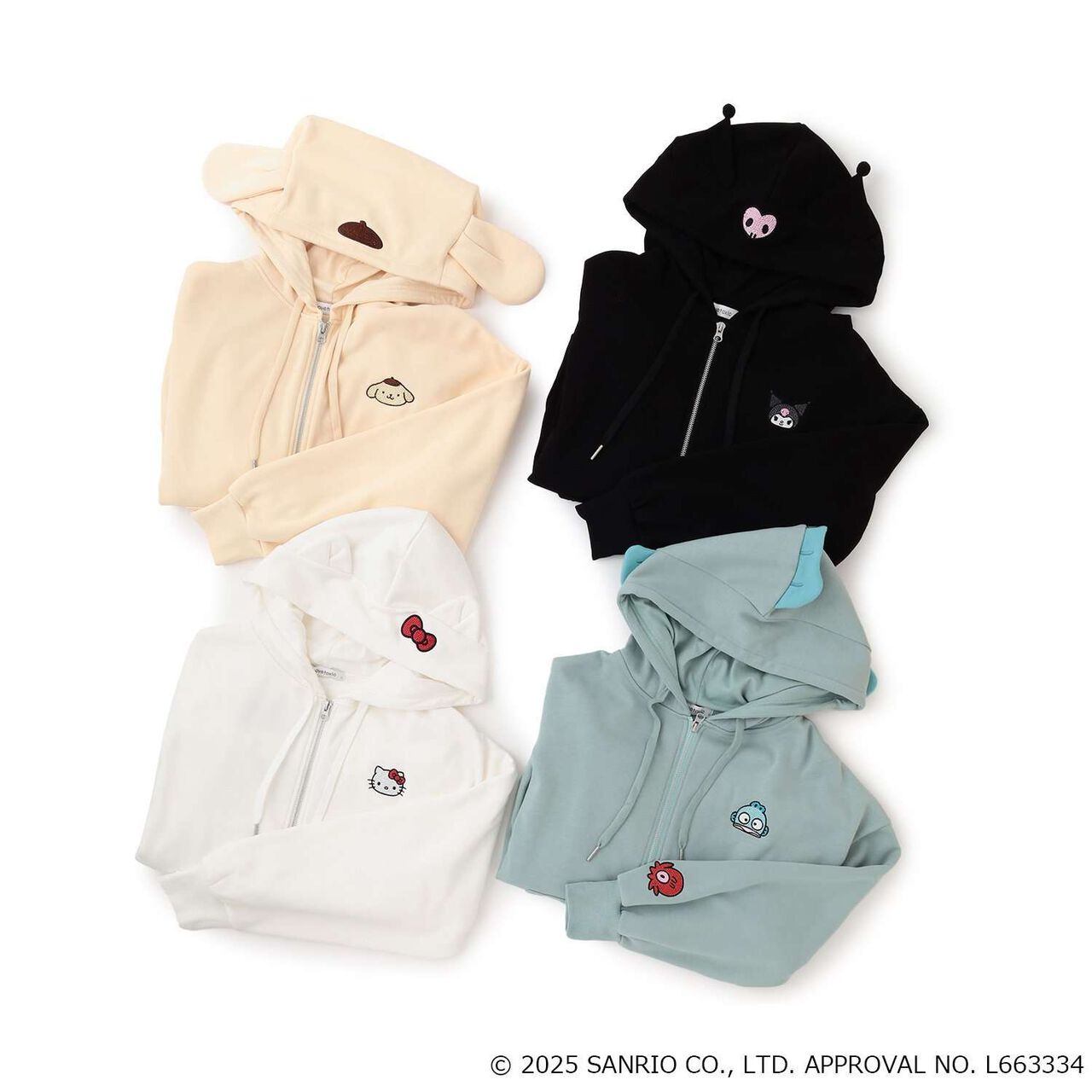 Sanrio Characters Roleplay Hoodie,Off white, large image number 28