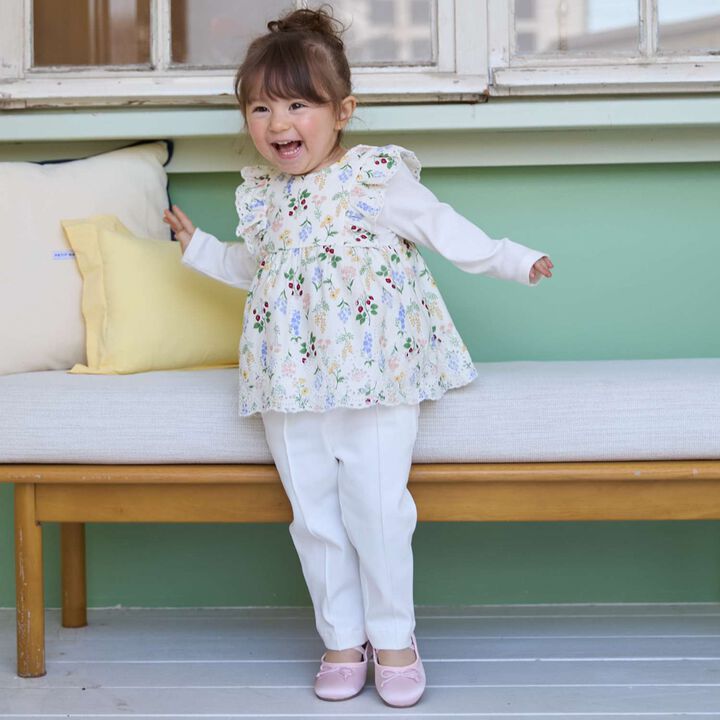 Link Shoulder Frill Long-Sleeve Tunic,Multi color, medium image number 2