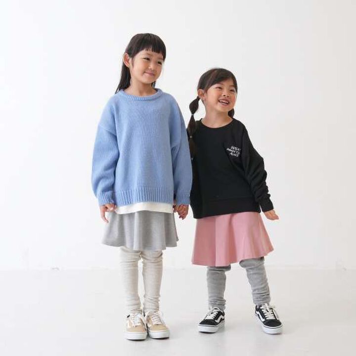 [Matching with Dad Outfit] Machine Washable Kids Layered Hem Knitwear,Striped, medium image number 6