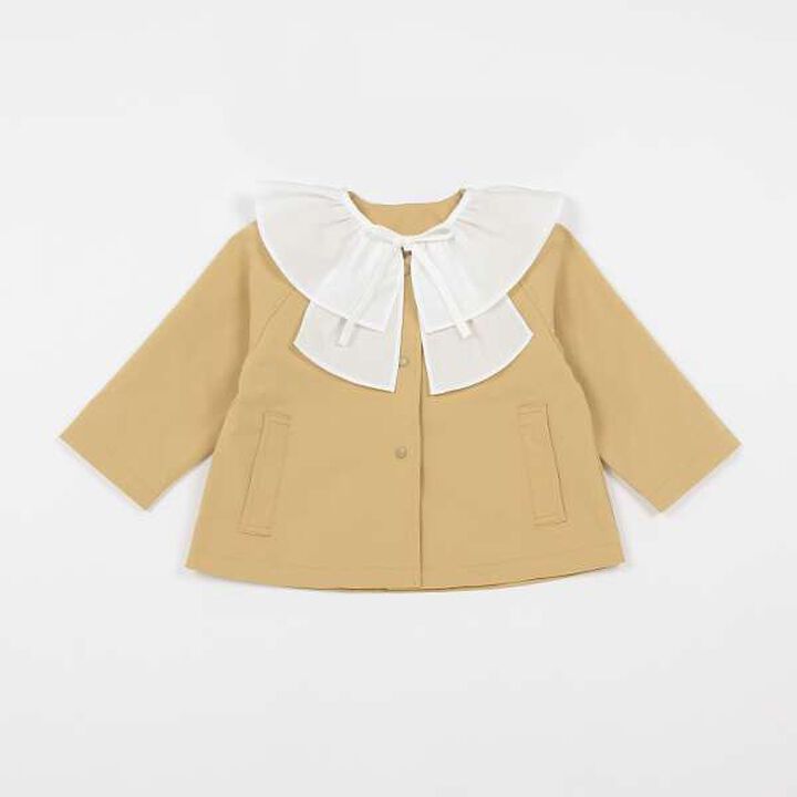 [Link] 2 Way Half Coat,Light beige, medium image number 1