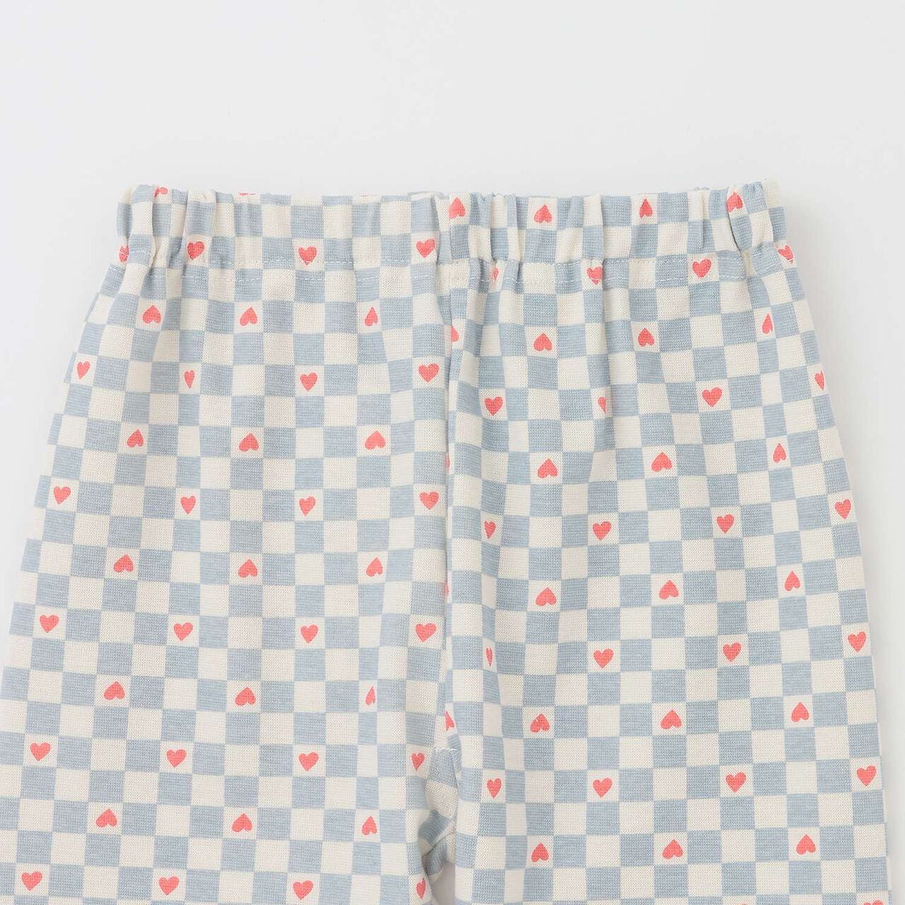 [365D] Anti-Stain Jersey Knit Patterned 6/10 Leggings,Light blue, large image number 9