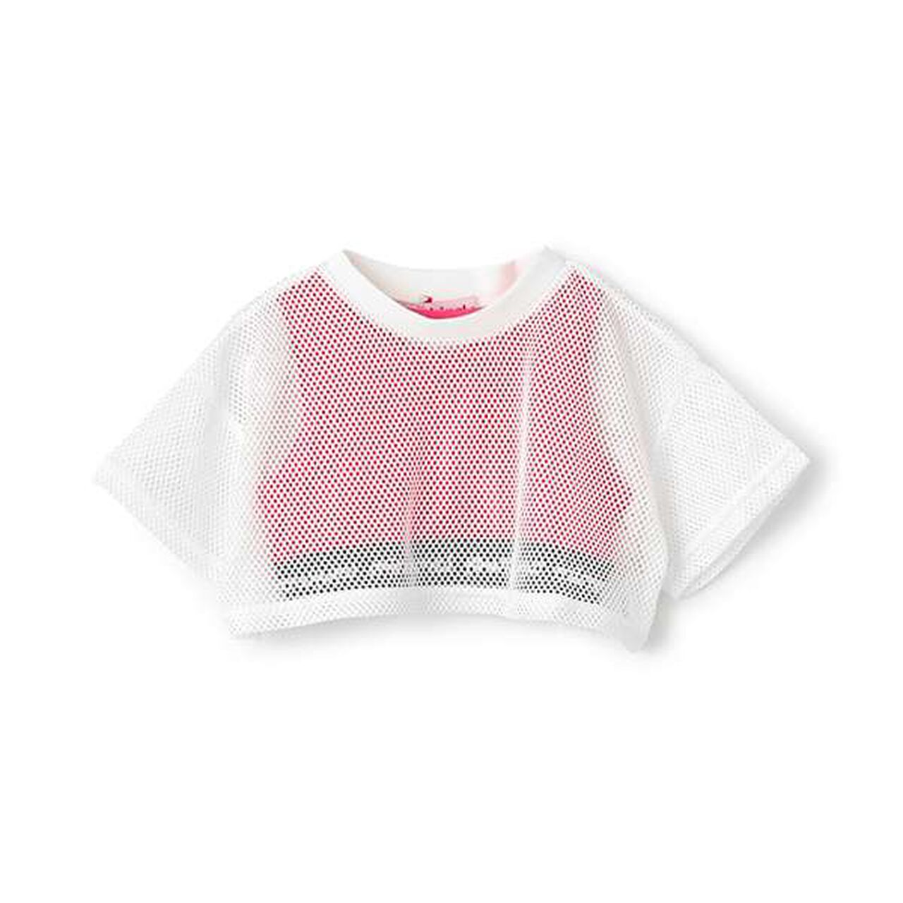 Mesh Short-Length Tank Top Set,Magenta, large image number 0