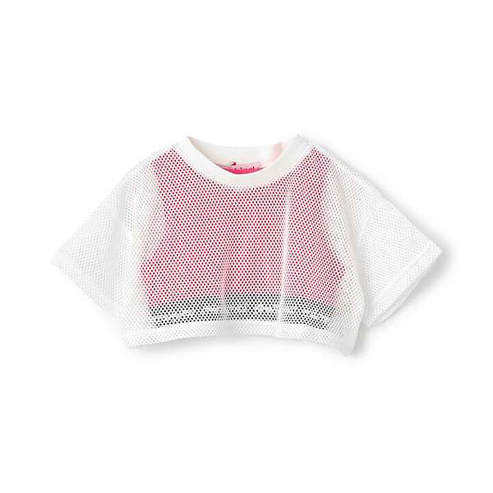 Mesh Short-Length Tank Top Set,Magenta, medium image number 0