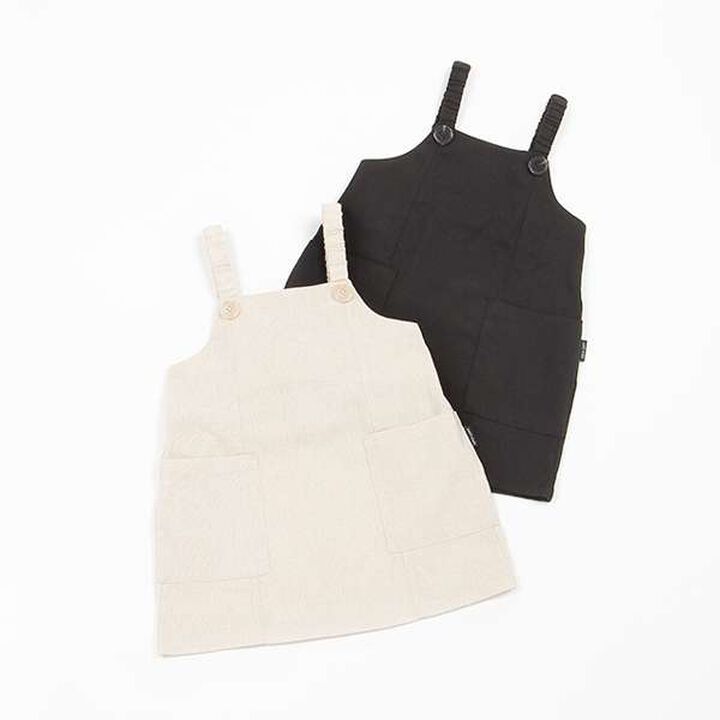 AJUGA Button Jumper Dress (Kids),Black, medium image number 13