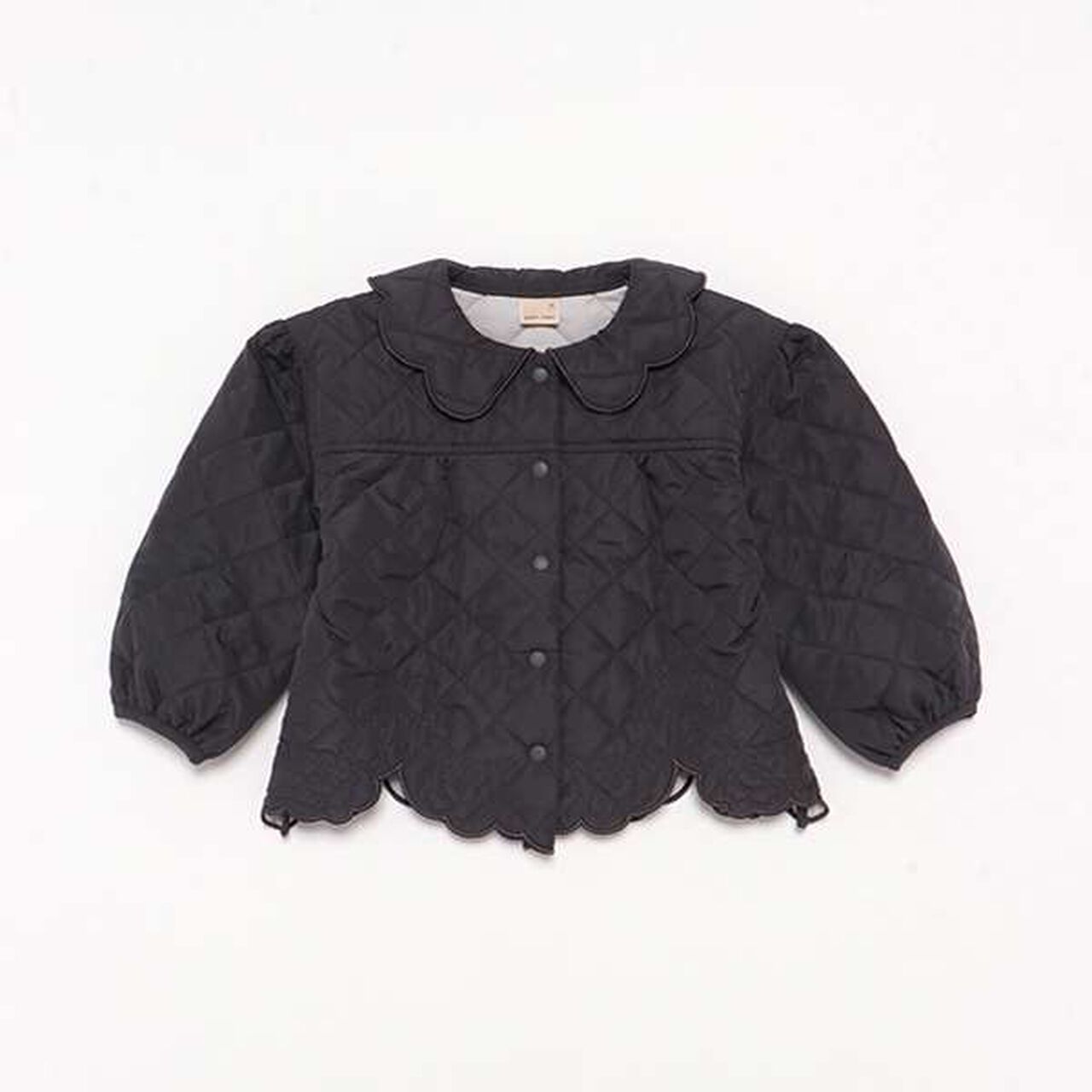 Link Quilted Embroidery Jacket,Charcoal gray, large image number 6
