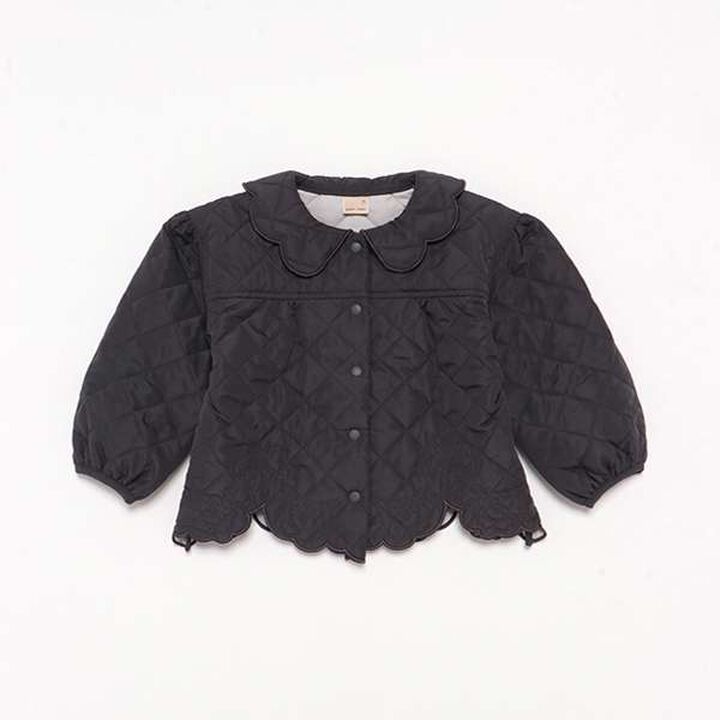 Link Quilted Embroidery Jacket,Charcoal gray, medium image number 6