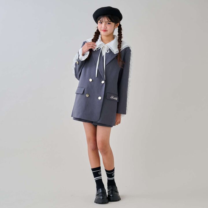[Graduation Attire] Double Button Long Frill Jacket,Multi color, medium image number 1