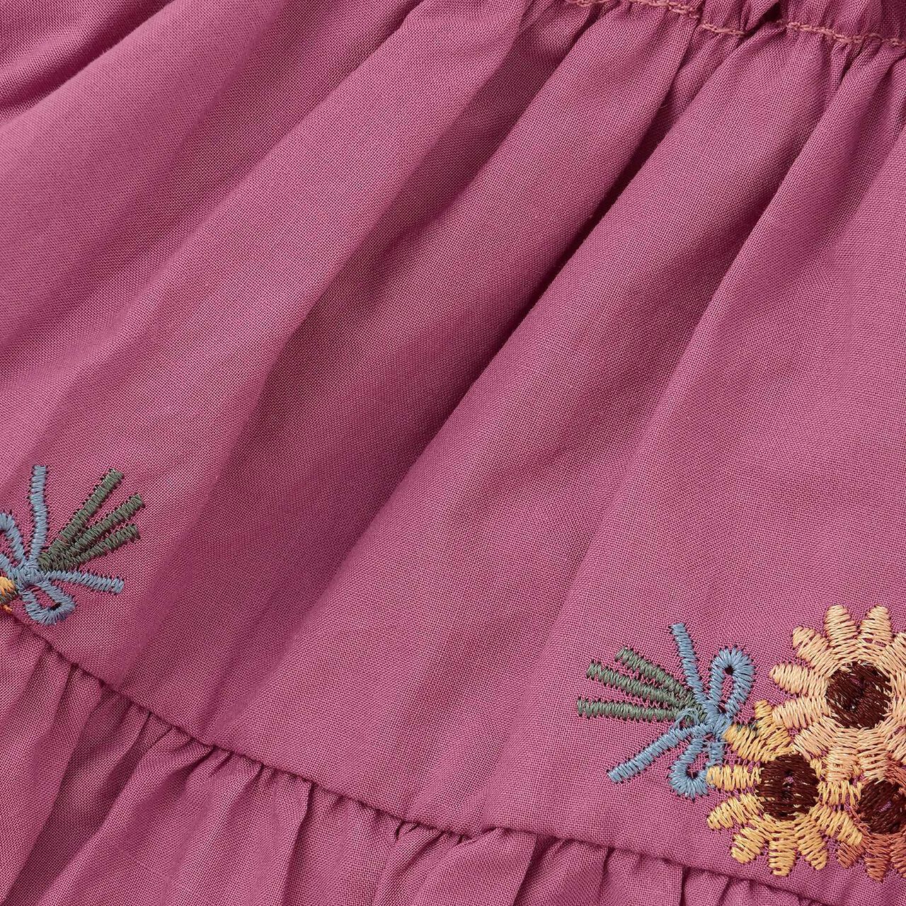 [100% Cotton] Sunflower Embroidered Tunic,Ivory, large image number 24