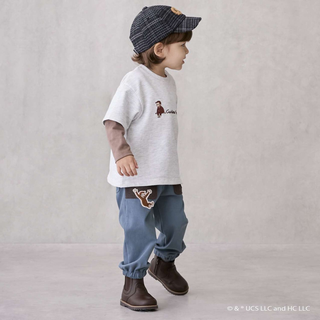 Curious George Cut Long Pants,Green, large image number 4