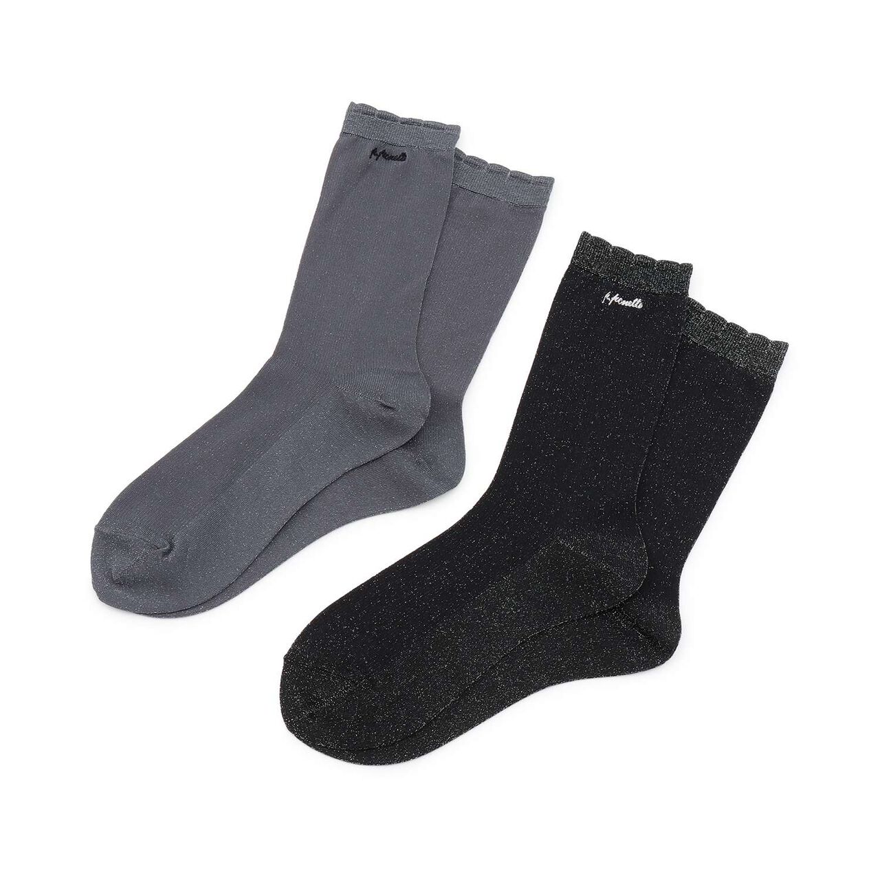 Lame Crew Socks,Blue gray, large image number 3