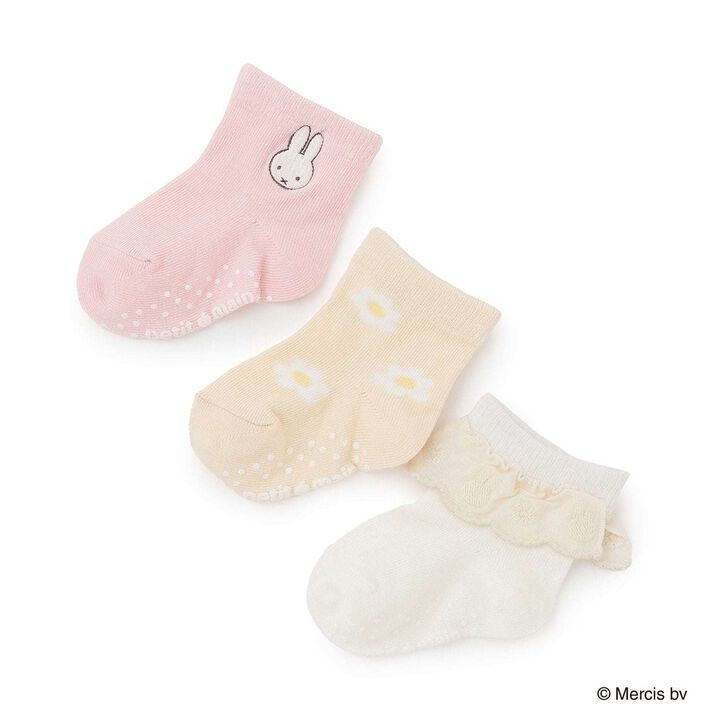 [miffy] Baby 3-Pack Socks,, medium