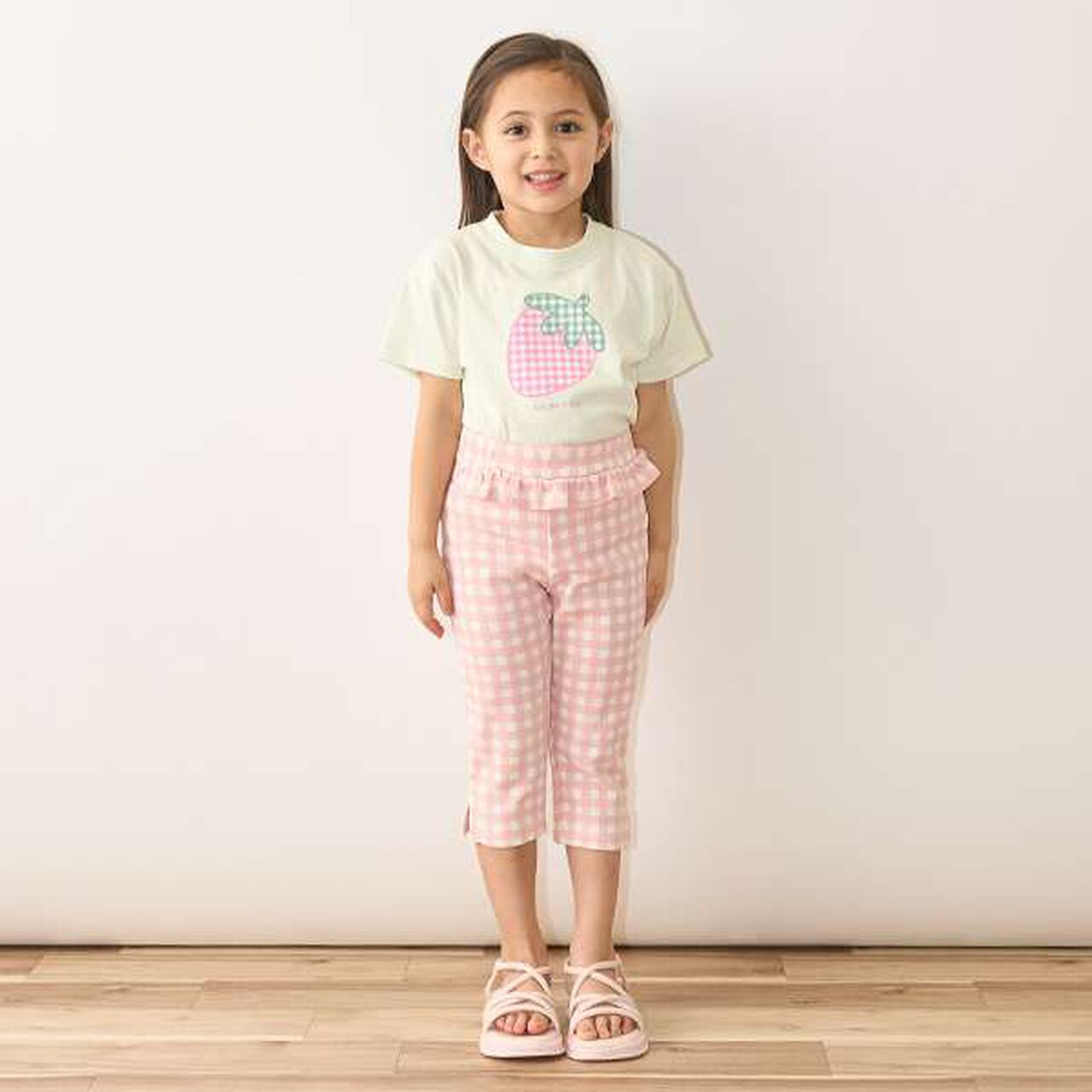 Tomo Pants Side Slit 7/8 Capri Pants,Beige, large image number 4