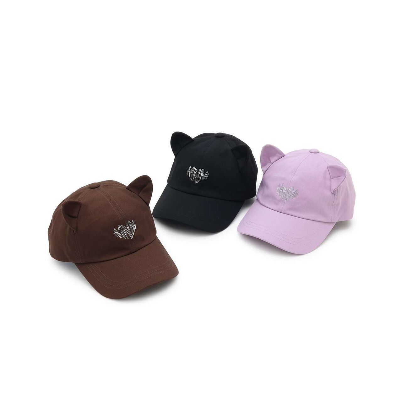 [UV] Rhinestone Cat Ear Cap,Brown, large image number 11