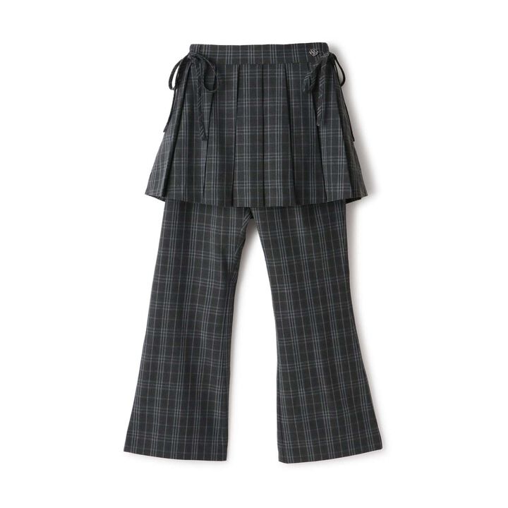 Pleated Skirt & Flared Pants Set,Gray, medium image number 17