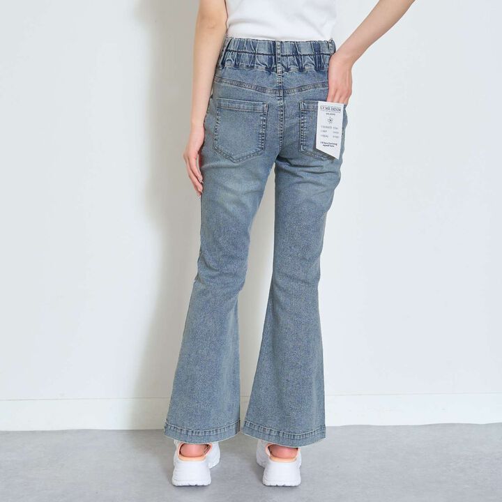 [Cool Touch] Style-Up Flare Denim Pants,Turquoise, medium image number 2