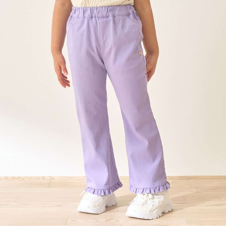 Tomo Pants Stretchy Hem Frill Flared Pants,, medium