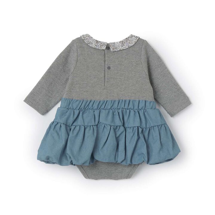 Collared Balloon SK Romper,Light pink, medium image number 4