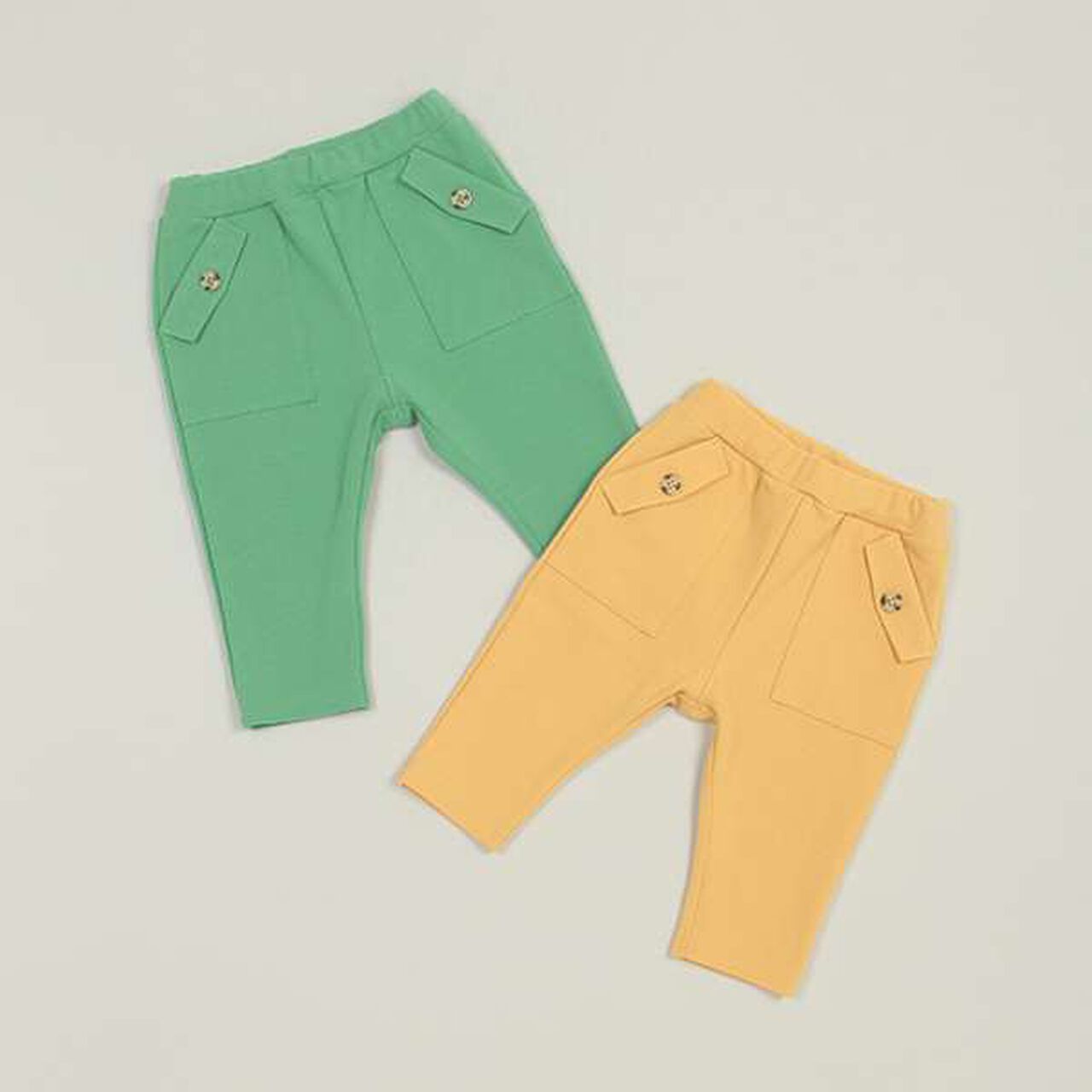 Span Jersey Knit Pants,Light orange, large image number 7